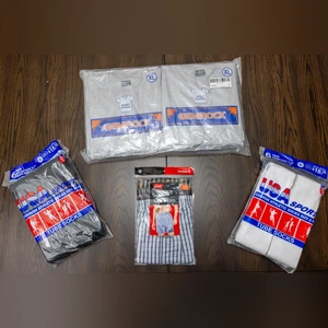 The $60 Shuffle package: cushioned tube socks, white T-shirts and boxers
